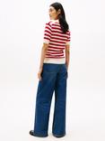 Tommy Hilfiger Stripe Polo Shirt, Red/White