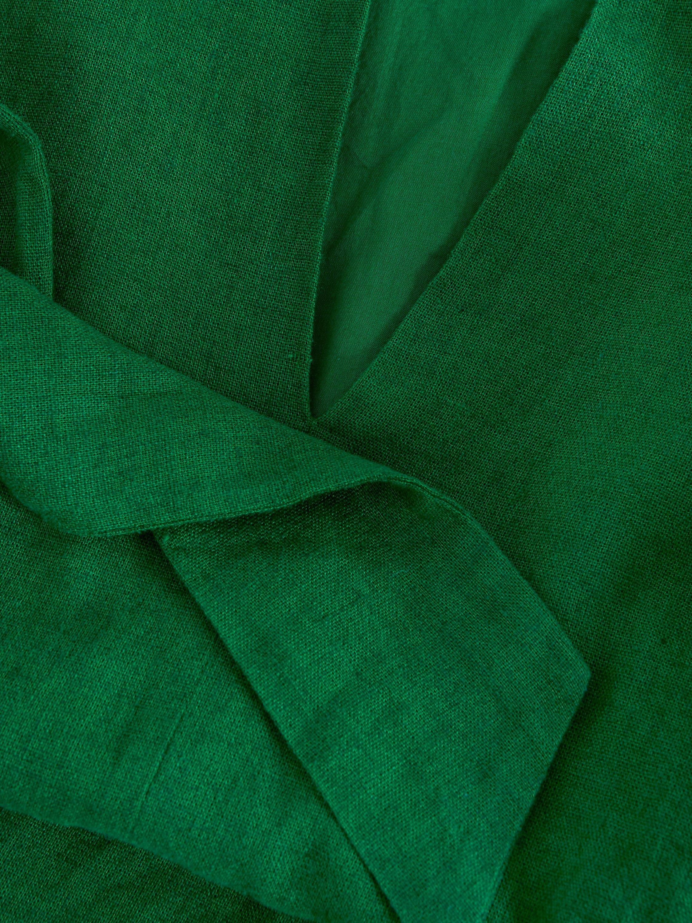 Product image 6 of 7, which shows Phase Eight Becky Linen Blend Sleeveless Midi Dress, Green, 6