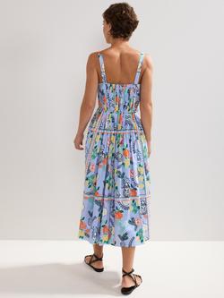 Phase Eight Hariett Midi Dress - view 2, Pale Blue