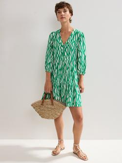 Phase Eight Penele Abstract Print Mini Dress containing LENZING™ ECOVERO™ Viscose, Green