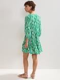 Phase Eight Penele Abstract Print Mini Dress, Green