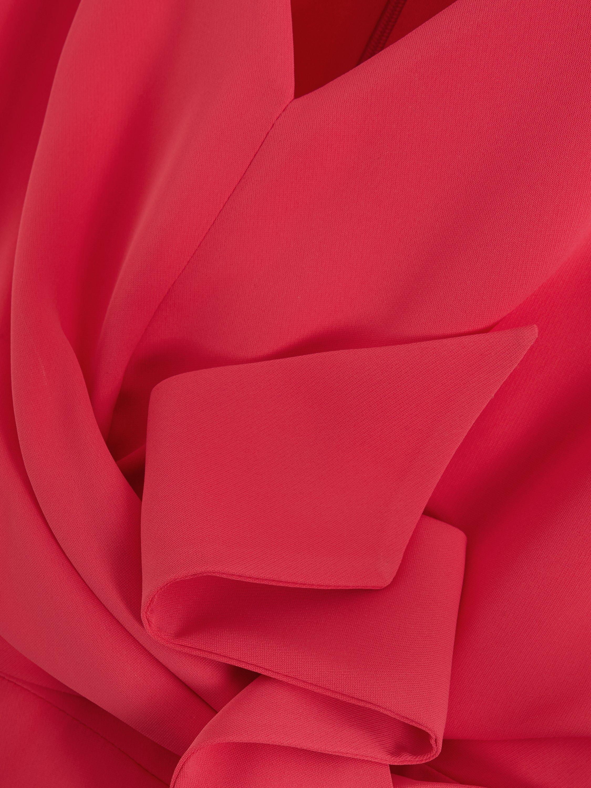 Product image 6 of 7, which shows Phase Eight Ayla Wide Leg Ruffle Jumpsuit, Pink, 6