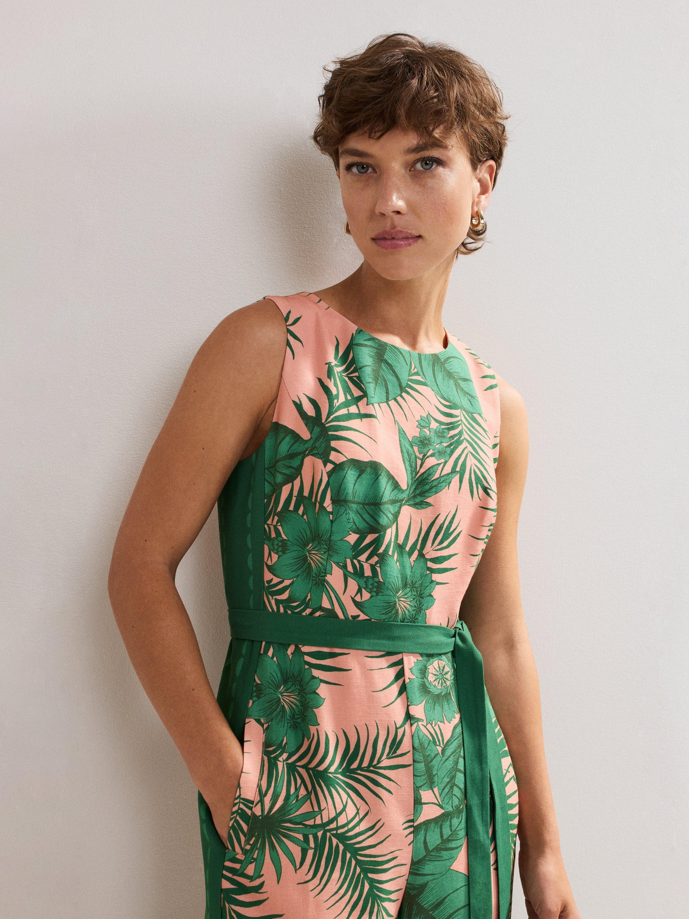 Product image 4 of 11, which shows Phase Eight Cyra Jumpsuit, Coral, 12