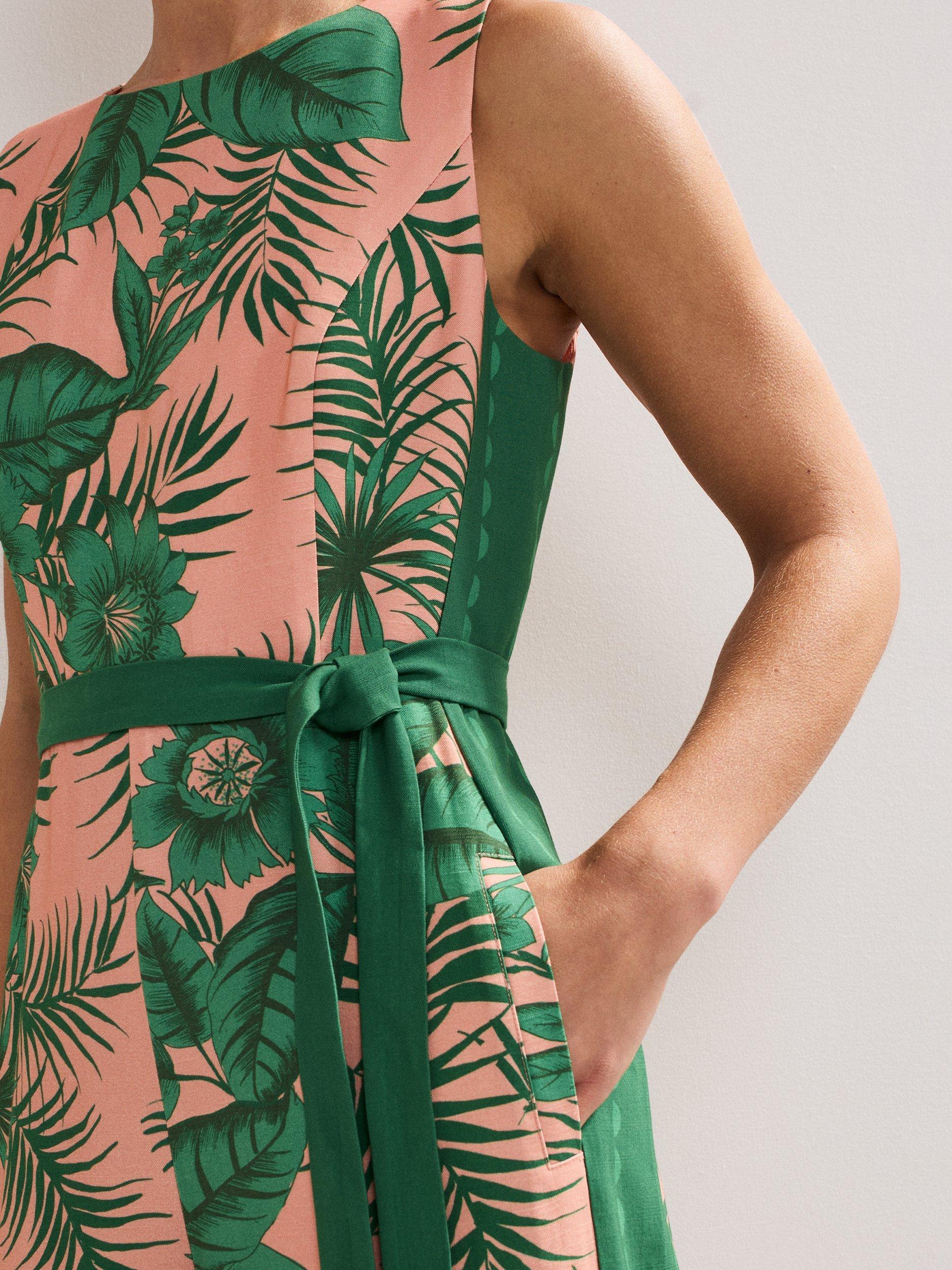 Product image 7 of 11, which shows Phase Eight Cyra Jumpsuit, Coral, 12