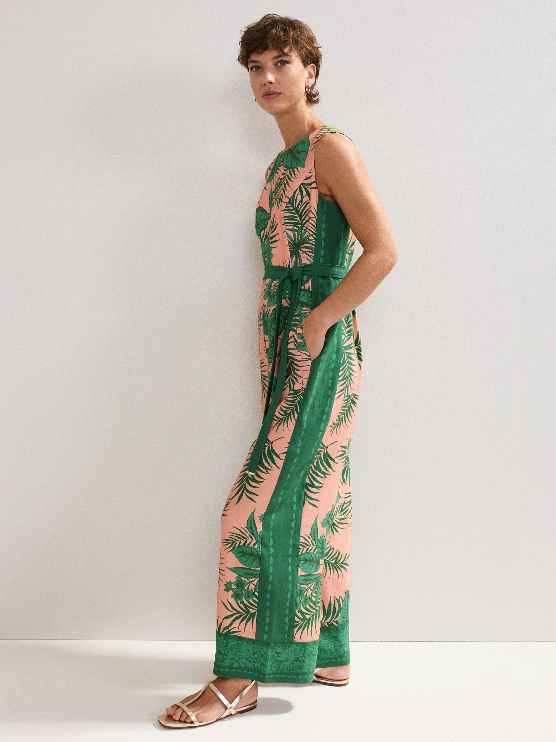 Product image 10 of 11, which shows Phase Eight Cyra Jumpsuit, Coral, 12