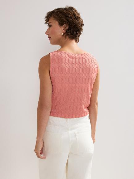 Phase Eight Clemmie Sleeveless Top - view 2, Orange