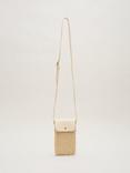 Phase Eight Textured Cross Body Phone Bag, Neutral