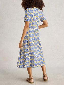 White Stuff Megan Dress, Blue/Multi - view 2, Blue/Multi