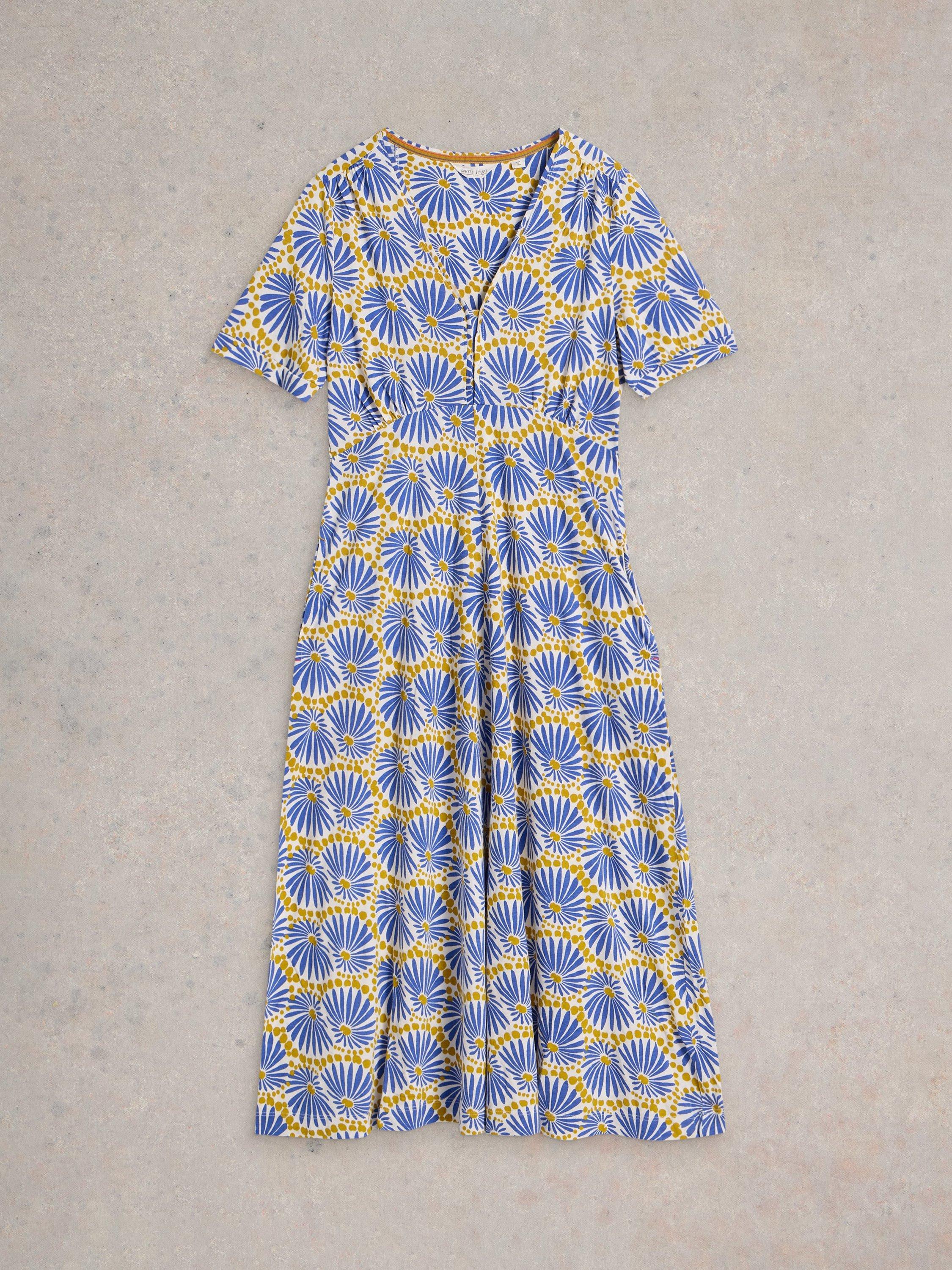 Product image 5 of 6, which shows White Stuff Megan Dress, Blue/Multi, 20