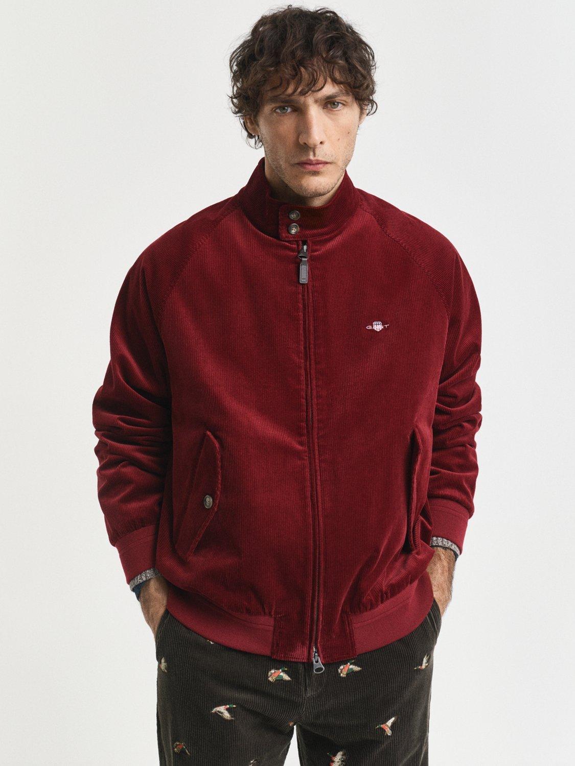 Product image 2 of 7, which shows GANT Corduroy Harrington Jacket, Plumped Red, L