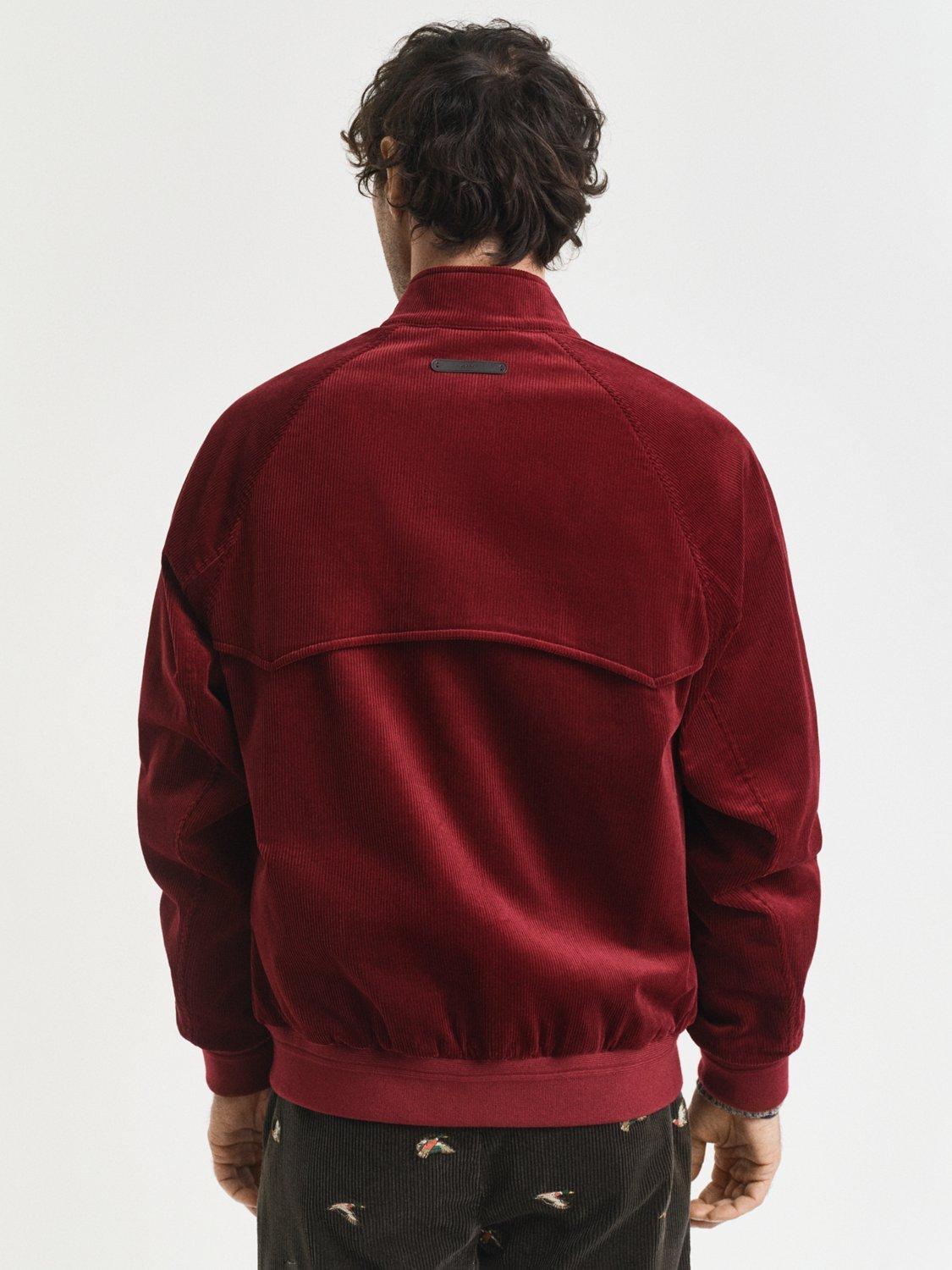 Product image 3 of 7, which shows GANT Corduroy Harrington Jacket, Plumped Red, L