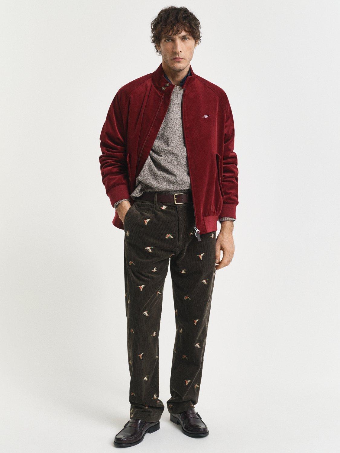 Product image 4 of 7, which shows GANT Corduroy Harrington Jacket, Plumped Red, L