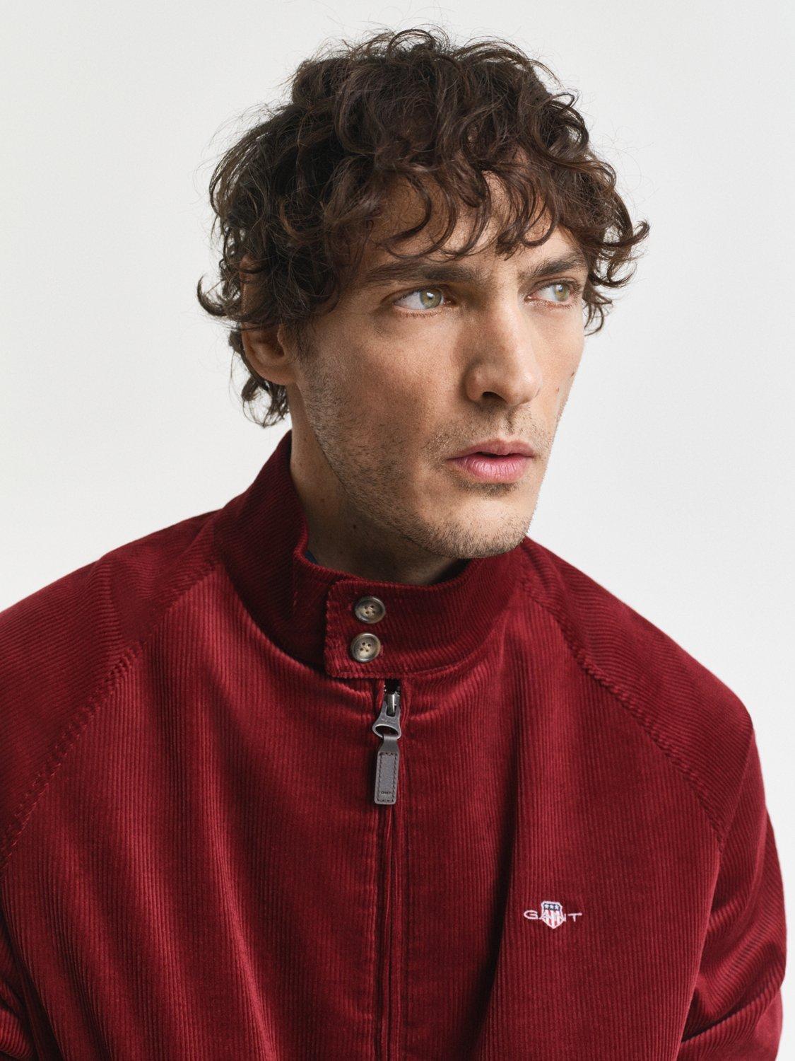 Product image 7 of 7, which shows GANT Corduroy Harrington Jacket, Plumped Red, L