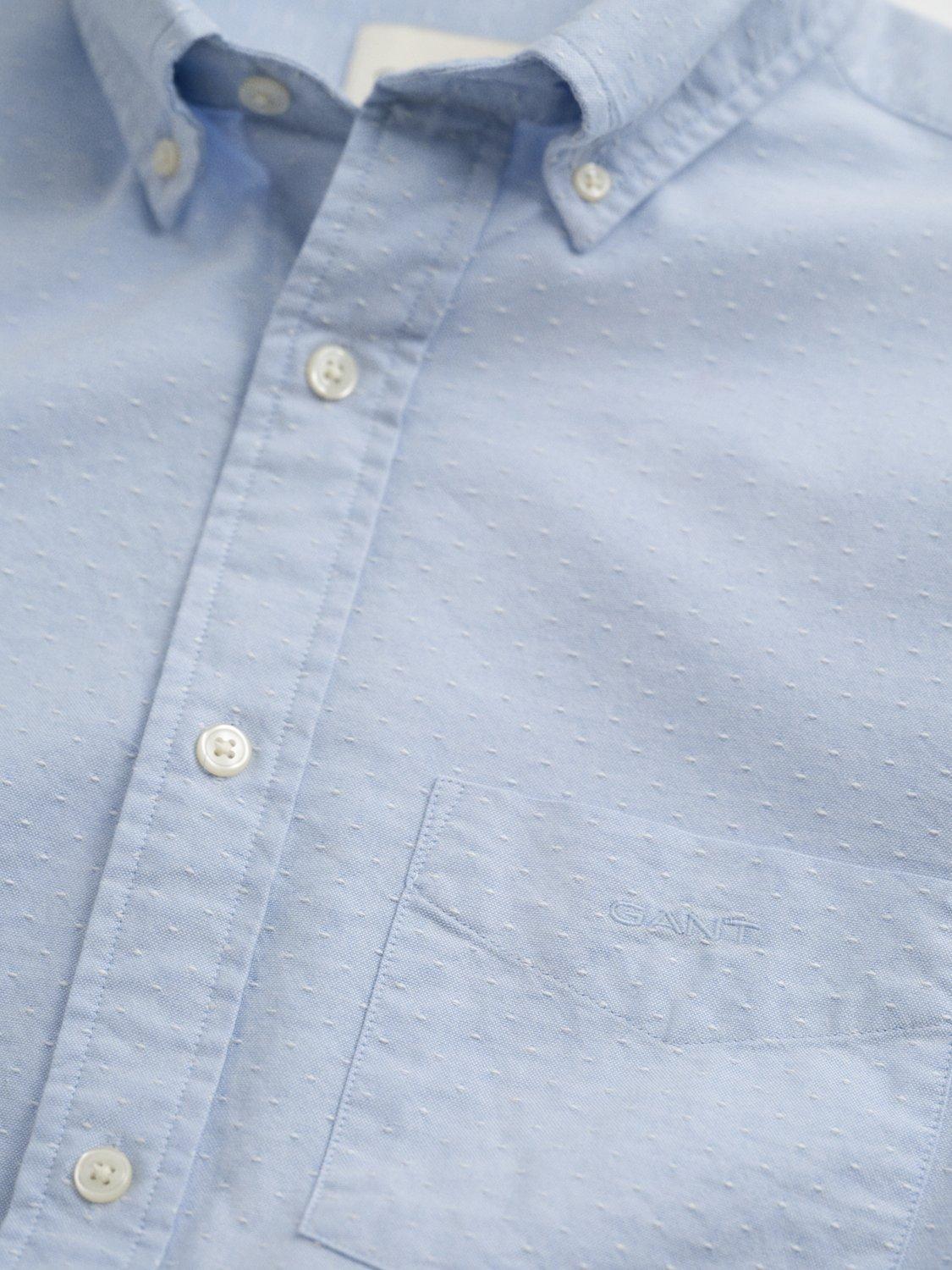 Product image 4 of 4, which shows GANT Cotton Regular Fit Oxford Shirt, Light Blue, XL
