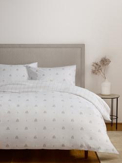 John Lewis Erin Cotton Floral Duvet Cover Set - view 2, White