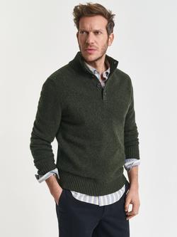 GANT High Neck Wool Blend Jumper, Country Green, Country Green