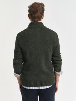 GANT High Neck Wool Blend Jumper, Country Green - view 2, Country Green