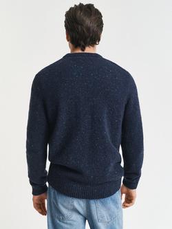 GANT Wool Blend Jumper, Evening Blue - view 2, Evening Blue