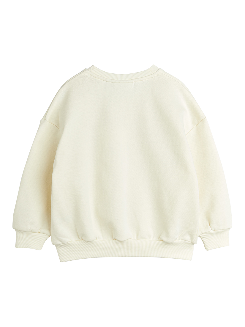 Product image 2 of 4, which shows Mini Rodini Kids' Mini Rodini Society Sweatshirt, Off White, 18-36 months