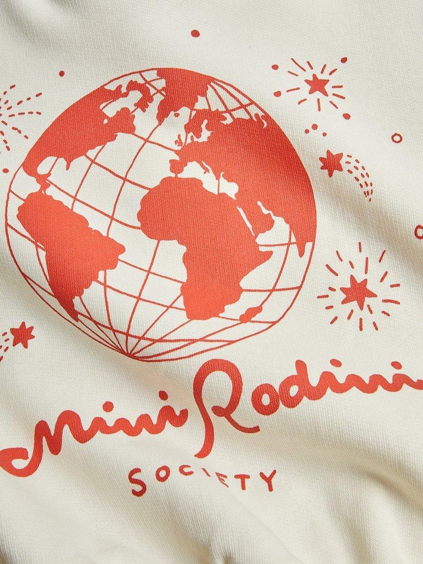 Product image 3 of 4, which shows Mini Rodini Kids' Mini Rodini Society Sweatshirt, Off White, 18-36 months