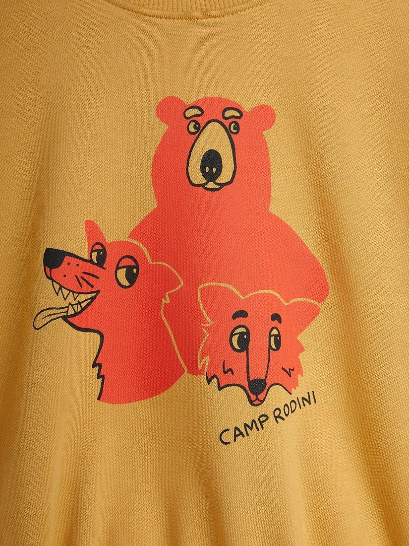 Product image 3 of 4, which shows Mini Rodini Kids' Camp Rodini Sweatshirt, Beige, 18-36 months