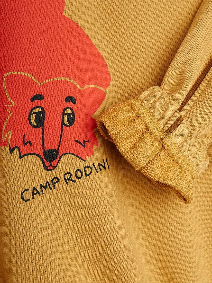 Product image 4 of 4, which shows Mini Rodini Kids' Camp Rodini Sweatshirt, Beige, 18-36 months