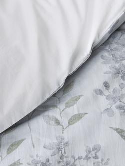 John Lewis Ellesmere Linen/Cotton Blend Jacquard Bedding - view 2, Grey Multi