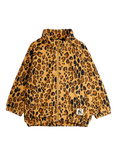 Mini Rodini Kids' Zip-Up Fleece Jacket, Leopard Print