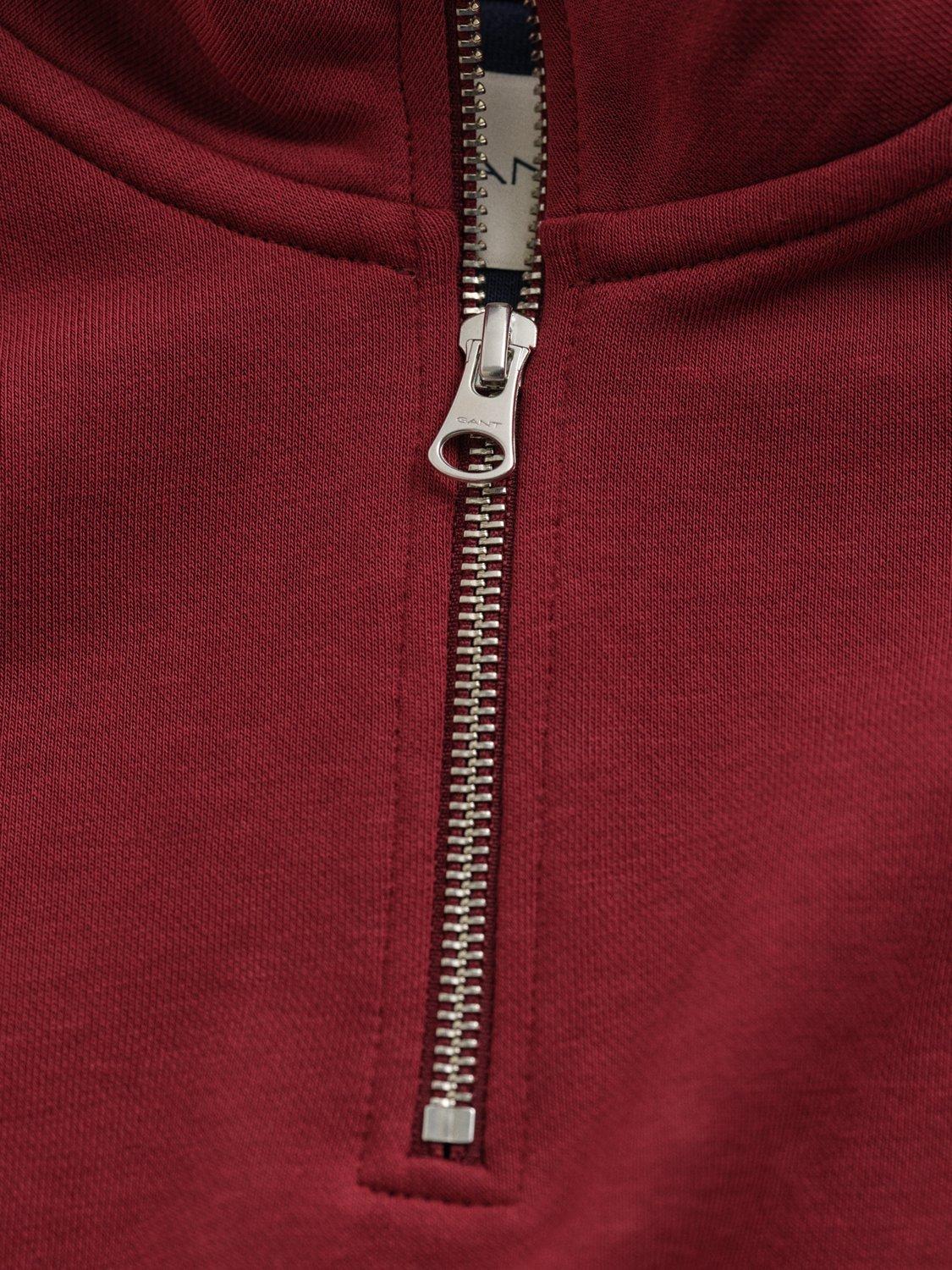 Product image 6 of 11, which shows GANT Shield Half Zip Sweater, Plumped Red, M