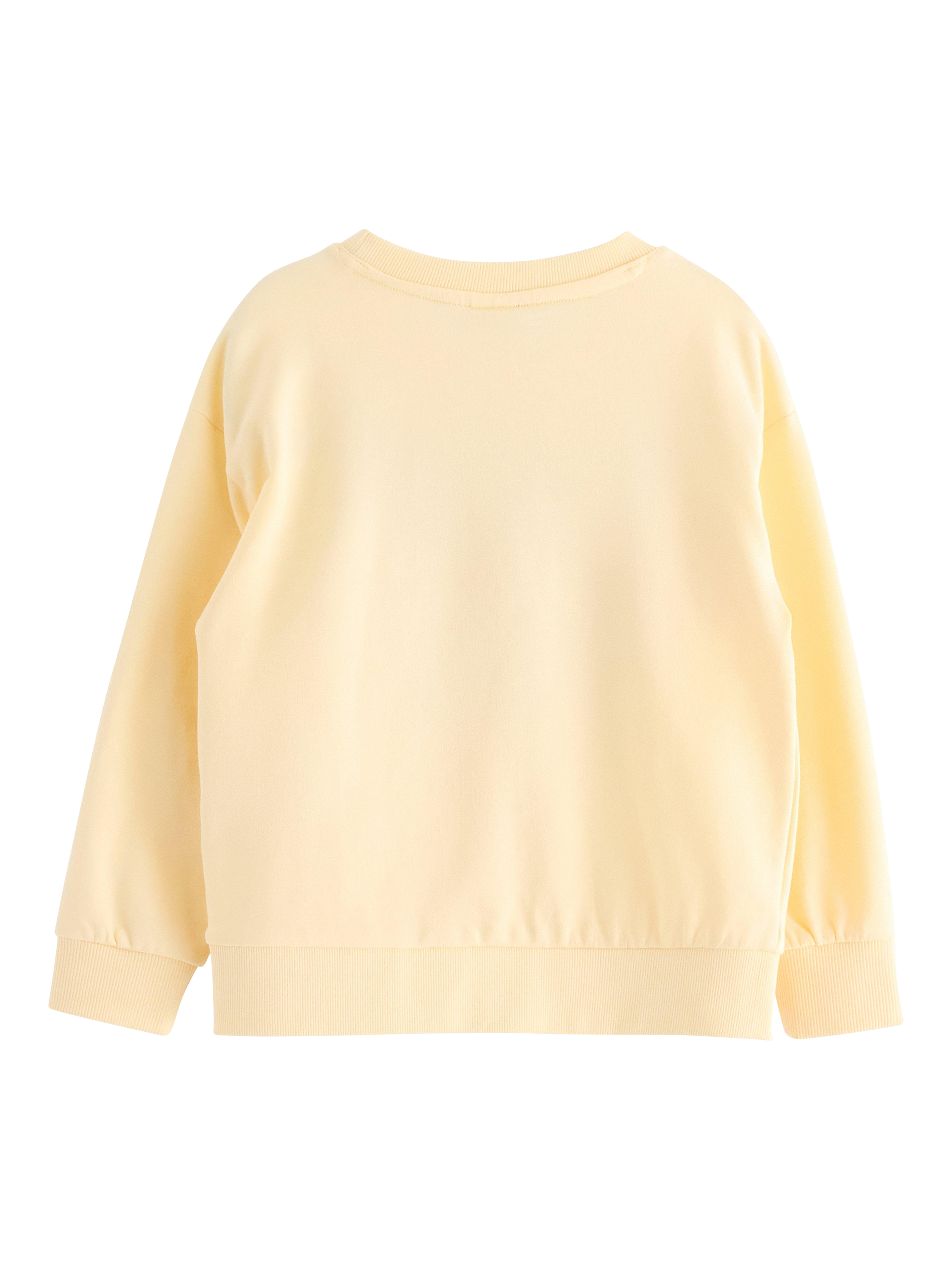 Product image 5 of 6, which shows Lindex Kids' Cotton Ladybird Sweatshirt, Light Yellow, 5-6 years