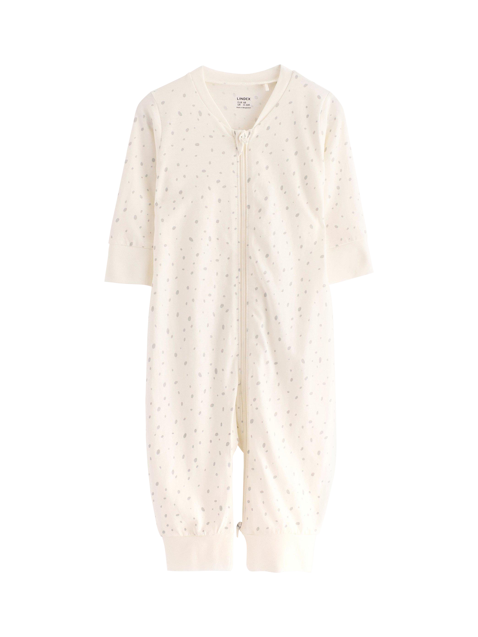 Product image 2 of 2, which shows Lindex Baby Pure Cotton Koala Sleepsuit, Light Dusty White, 10-12 months