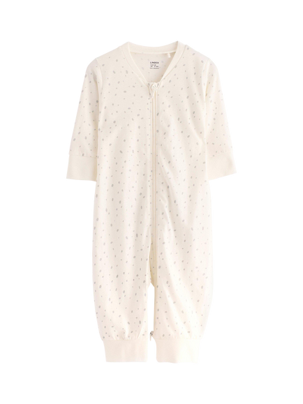 Lindex Baby Pure Cotton Koala Sleepsuit - view 2, Light Dusty White