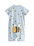 Lindex Baby Pure Cotton Bee Print Sleepsuit