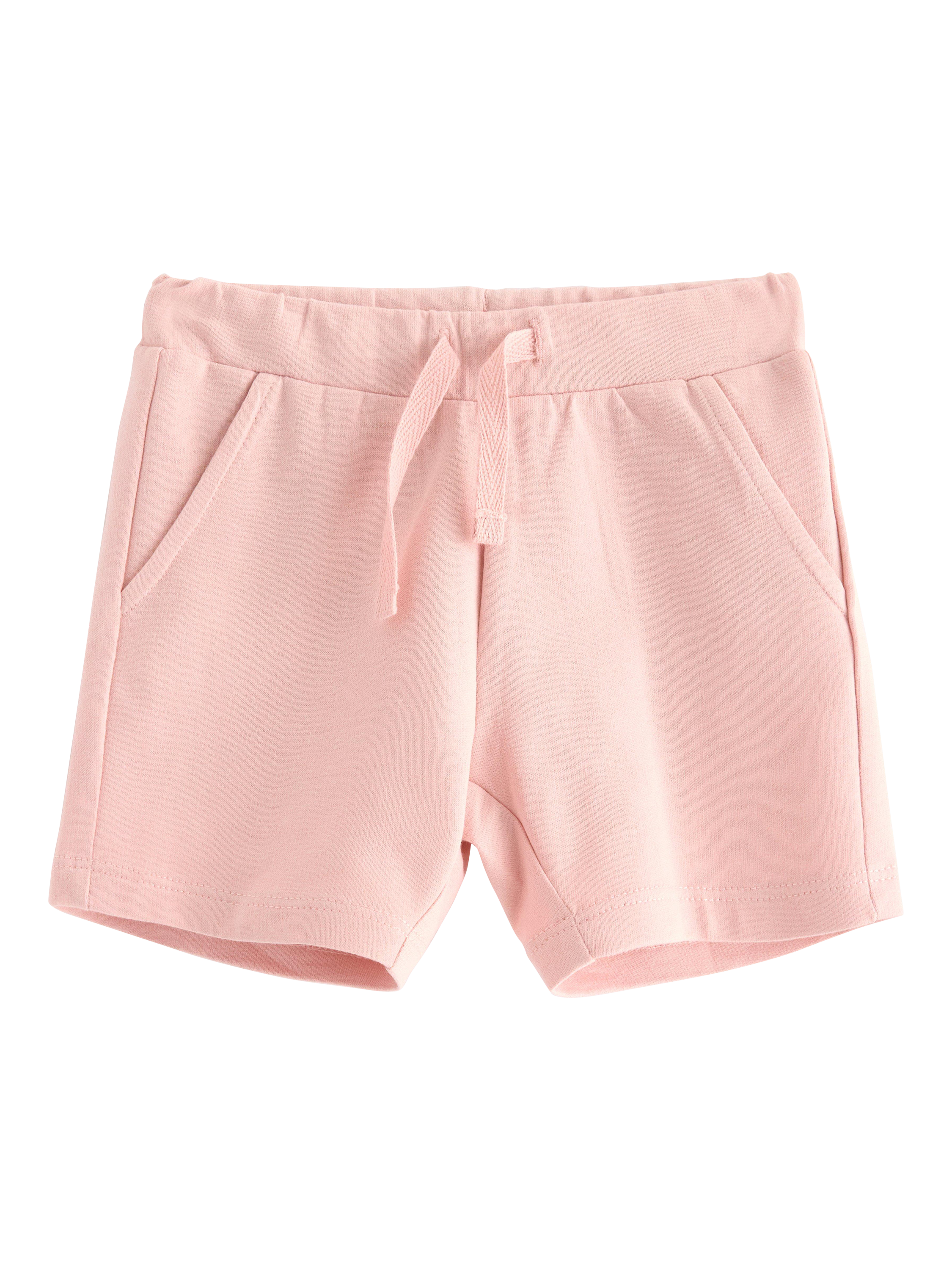 Product image 1 of 3, which shows Lindex Baby Cotton Jersey Ice Cream Print Shorts, Light Dusty Pink, 4-6 months