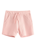Lindex Baby Cotton Jersey Ice Cream Print Shorts, Light Dusty Pink