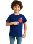 Lindex Kids' Ladybird Pocket T-Shirt, Dark Blue