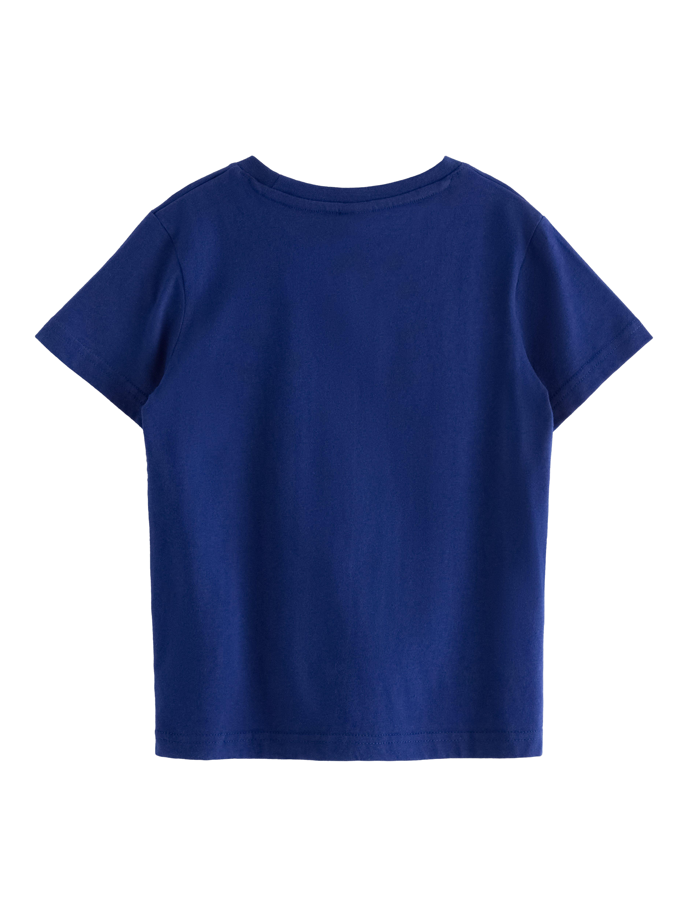 Product image 5 of 6, which shows Lindex Kids' Ladybird Pocket T-Shirt, Dark Blue, 4-6 years