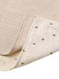 Lindex Bee Muslin Blanket, Pack of 2, Light Beige