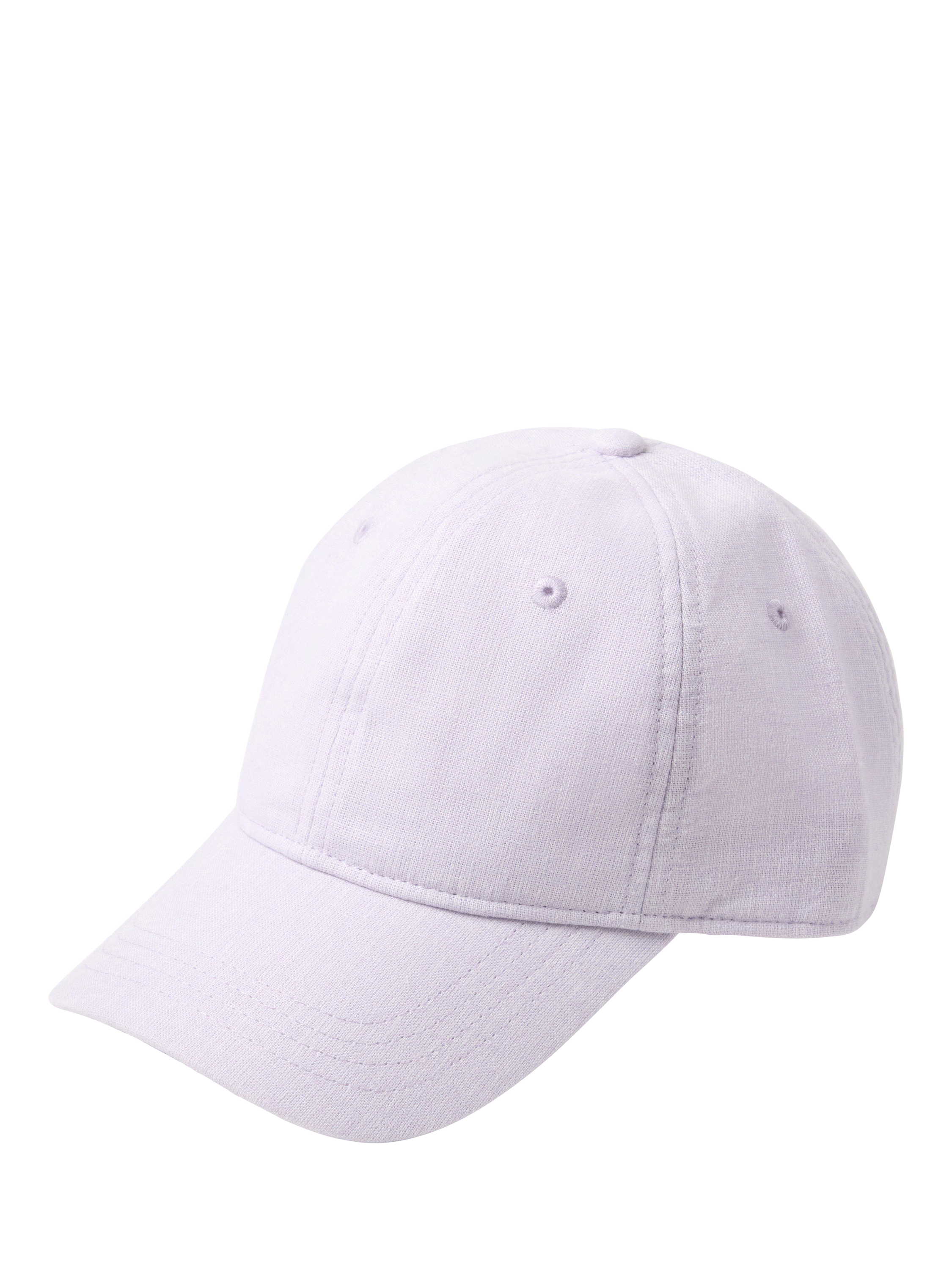 Product image 1 of 3, which shows Lindex Kids' Linen Blend Baseball Cap, Light Dusty Lilac, 2-4 years