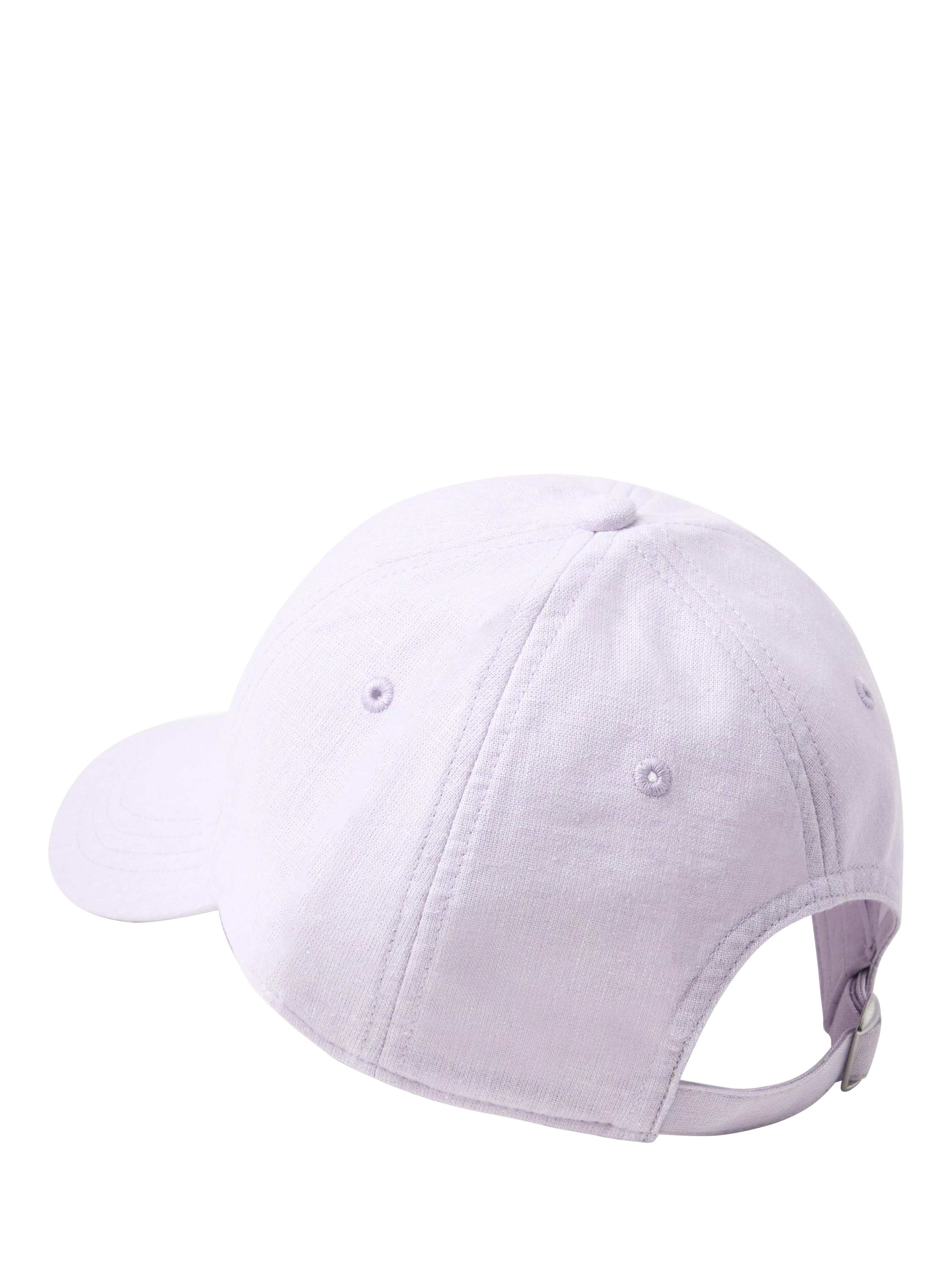Product image 2 of 3, which shows Lindex Kids' Linen Blend Baseball Cap, Light Dusty Lilac, 2-4 years