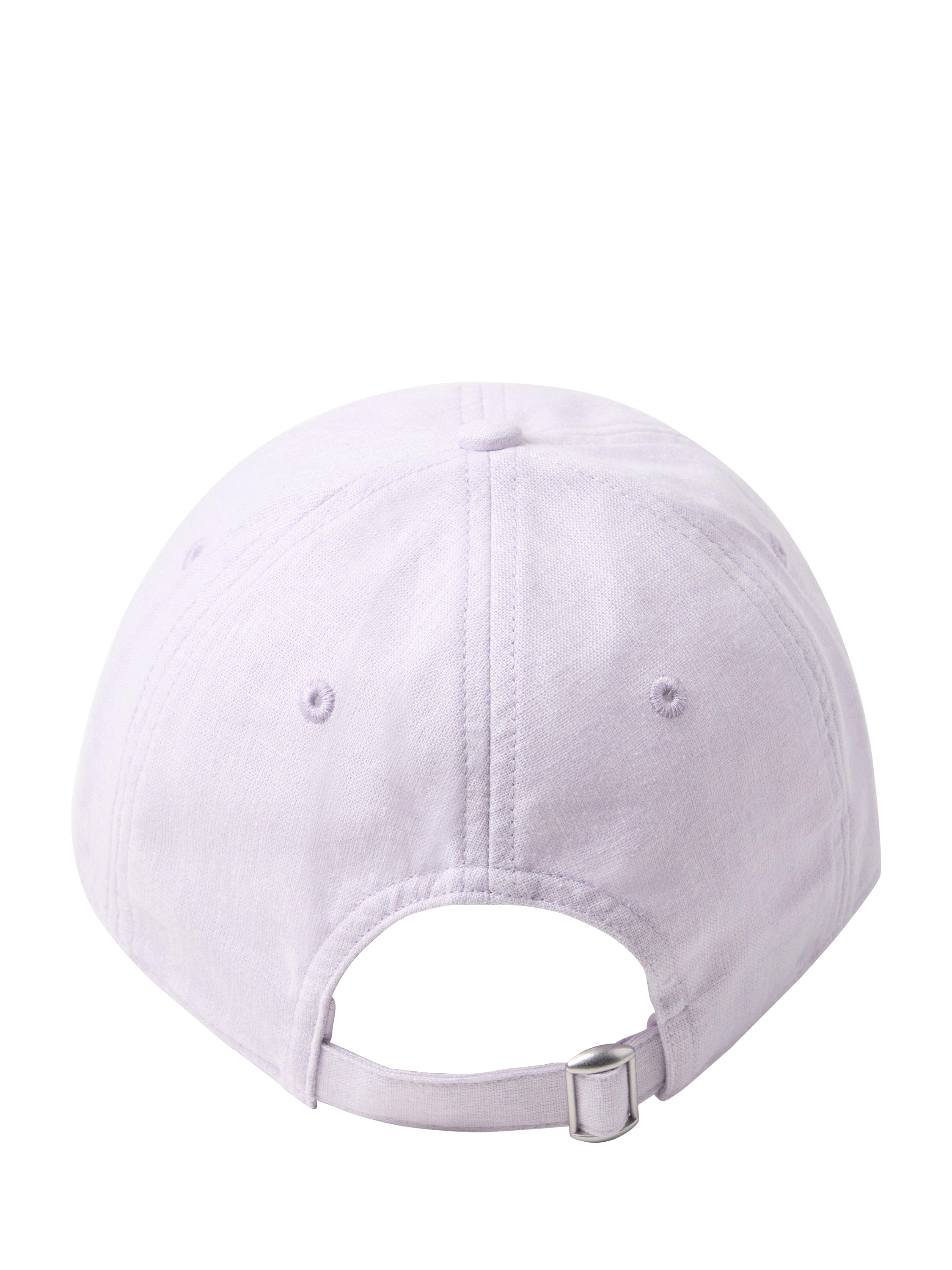 Product image 3 of 3, which shows Lindex Kids' Linen Blend Baseball Cap, Light Dusty Lilac, 2-4 years