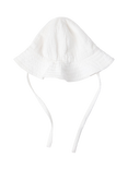Lindex Baby Tie Sun Hat, Light Dusty White