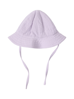 Lindex Baby Cotton Sun Hat, Light Dusty Lilac, Light Dusty Lilac