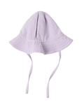 Lindex Baby Cotton Sun Hat, Light Dusty Lilac