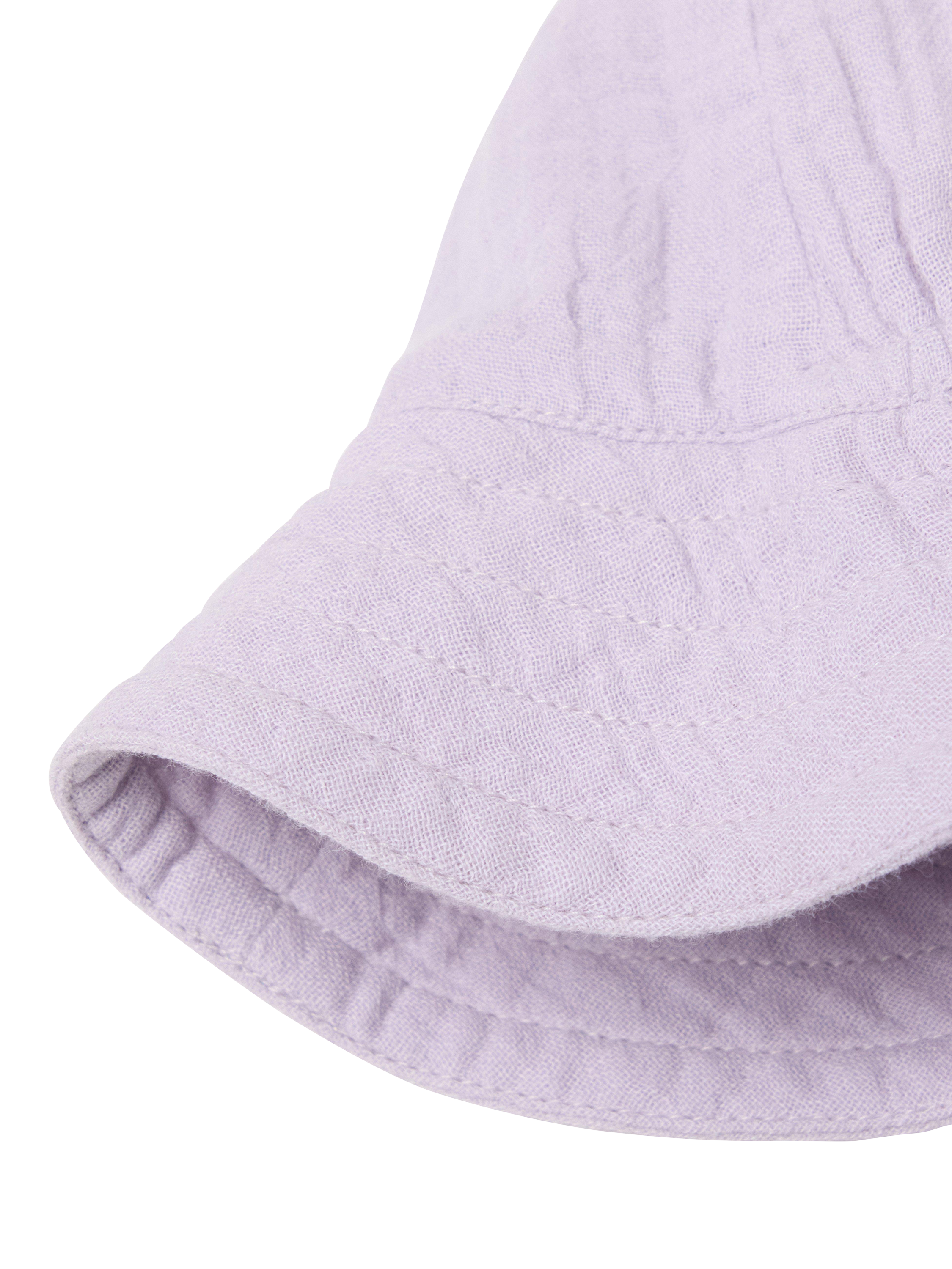 Product image 3 of 3, which shows Lindex Baby Cotton Sun Hat, Light Dusty Lilac, 1-4 months