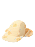 Lindex Baby Sun Print Swim Cap, Light Dusty Yellow
