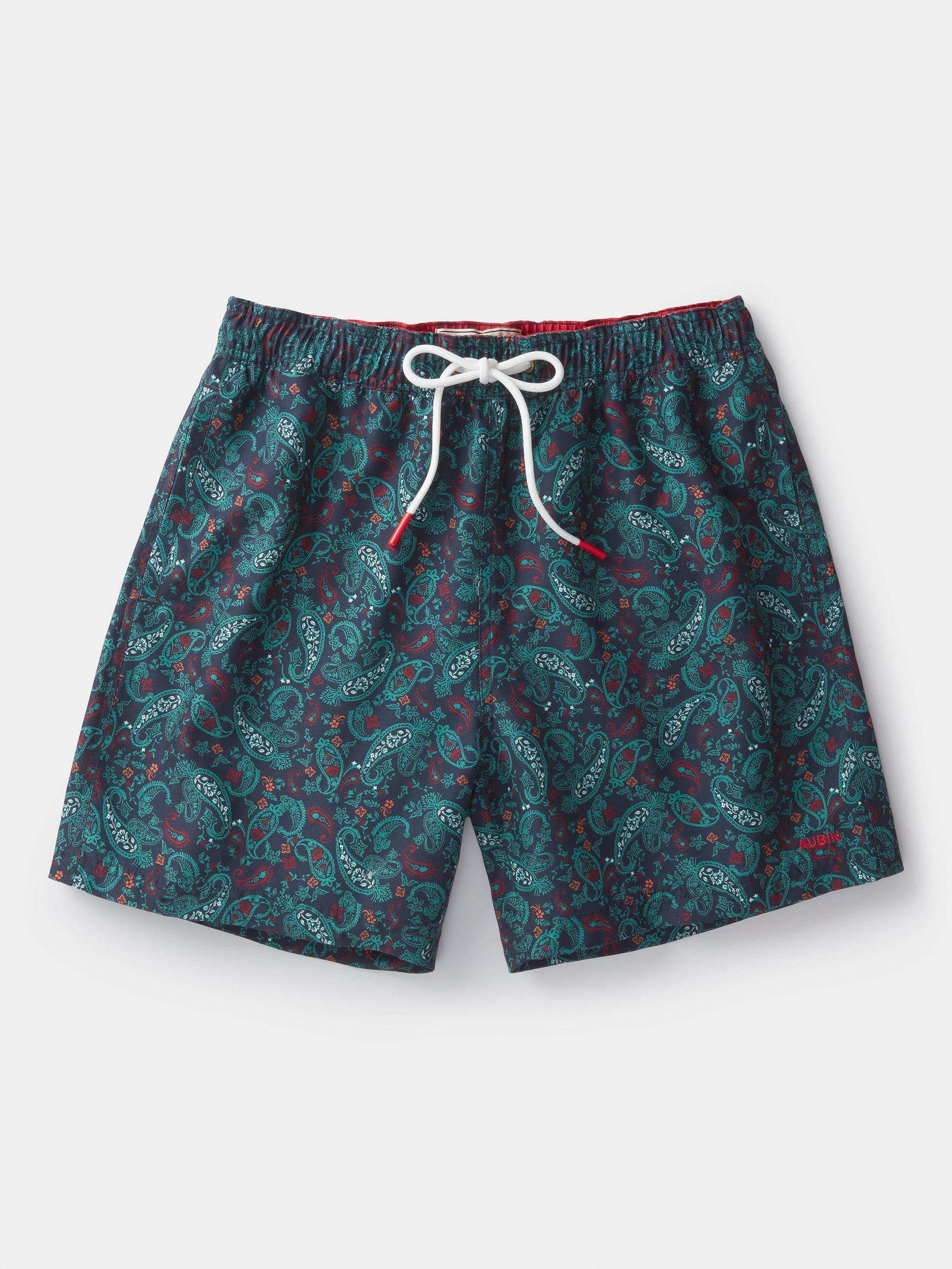 Product image 1 of 1, which shows Aubin Bardney Swim Shorts, Navy/Multi, L