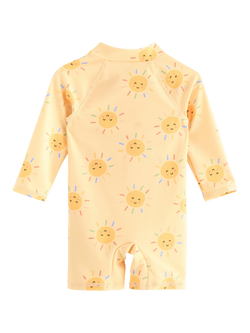 Lindex Baby Swimsuit, Light Dusty Yellow - view 2, Light Dusty Yellow