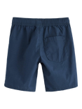 Lindex Kids' Cotton Poplin Elasticated Casual Shorts, Dark Blue