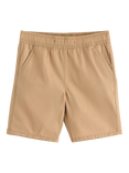Lindex Kids' Cotton Poplin Elasticated Casual Shorts, Light Dusty Beige
